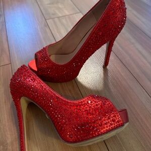 Sparkling Red Heels